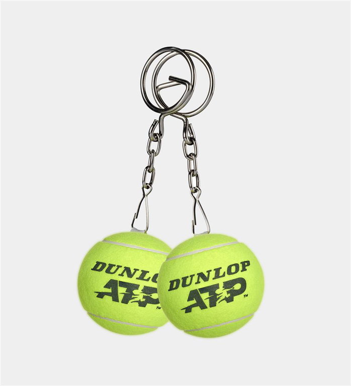 Dunlop Schlüsselanhänger Keyring ATP Tennisball 3,5cm gelb - 1 Stück